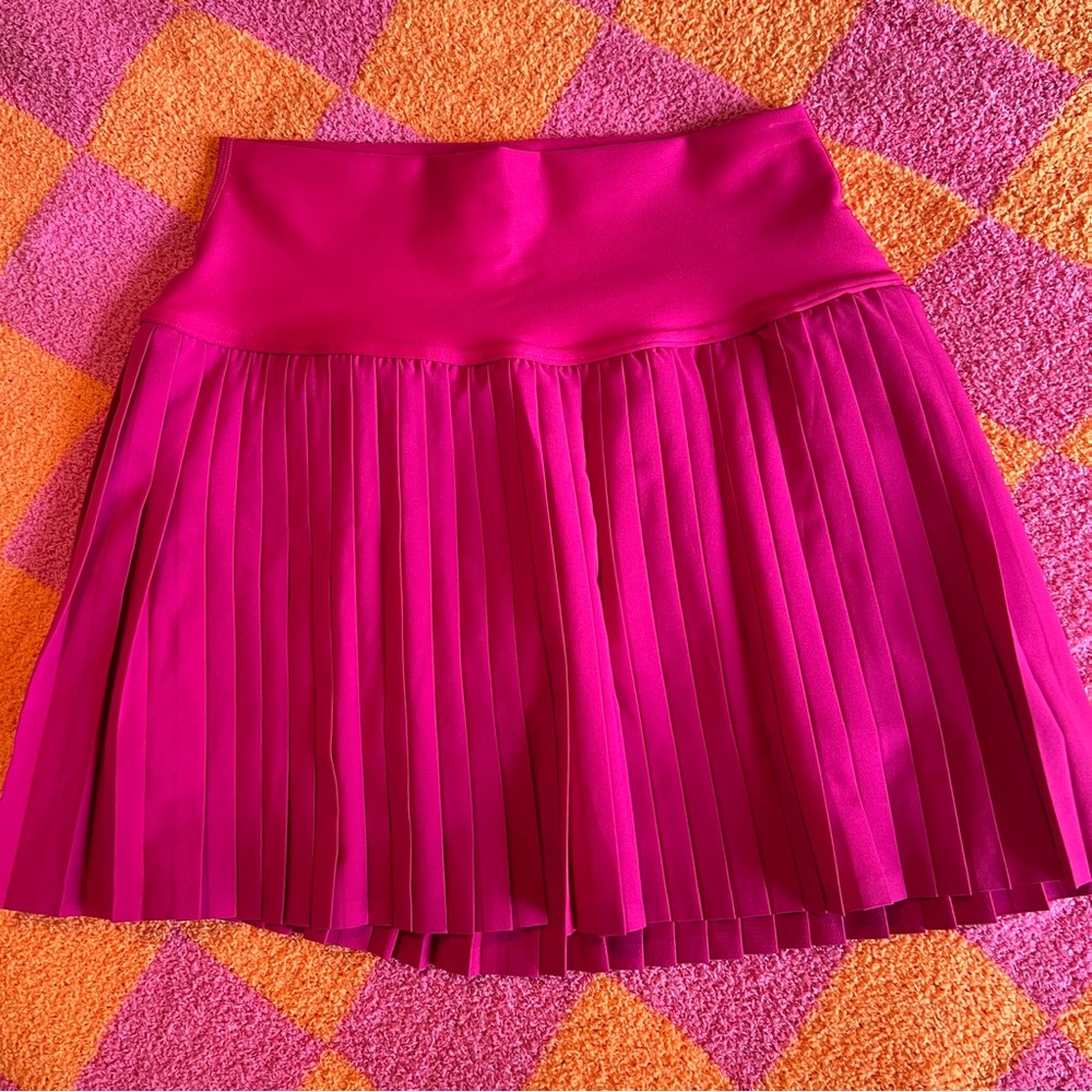 Alo Grand Slam Pink Tennis Skirt